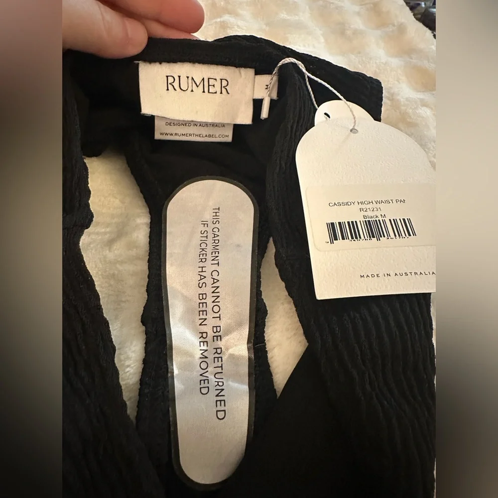 Rumer the label. Cassidy High waist bikini bottoms‎ black